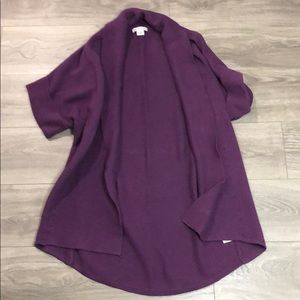 Plum Liz Claiborne Cardigan (duster)